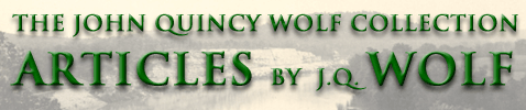 Wolf Collection Articles Banner