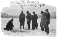 Frozen White River, January 1918